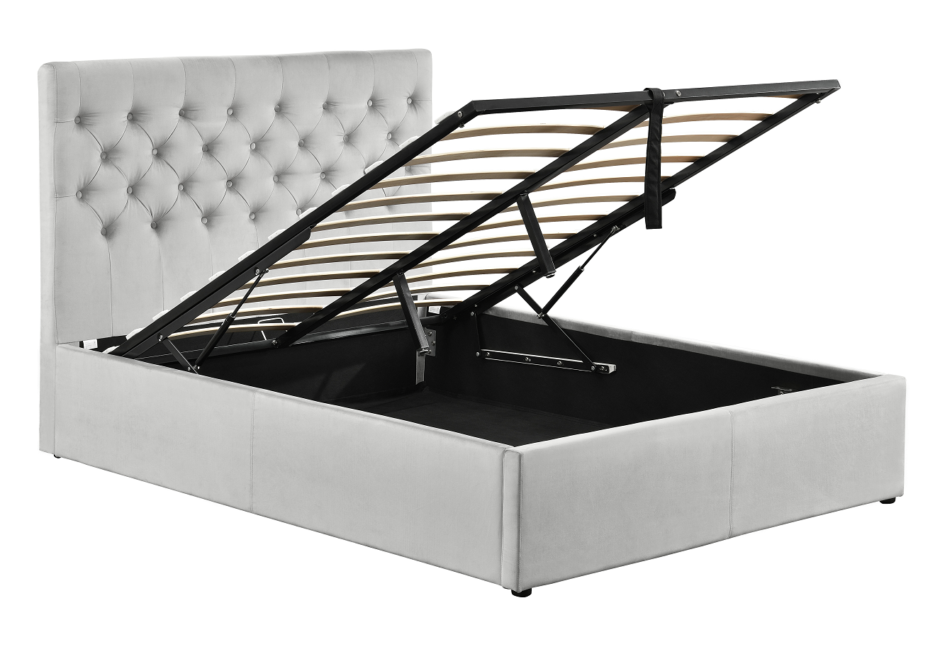 Машинная плита короля Размера Платформы Tufted Обивать с изголовьем кнопок