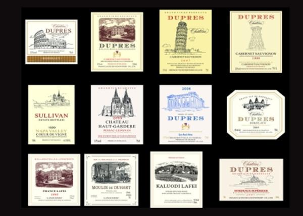Transparent Paper Waterproof Wine Labels Anti - Ultraviolet UV Coating Craft
