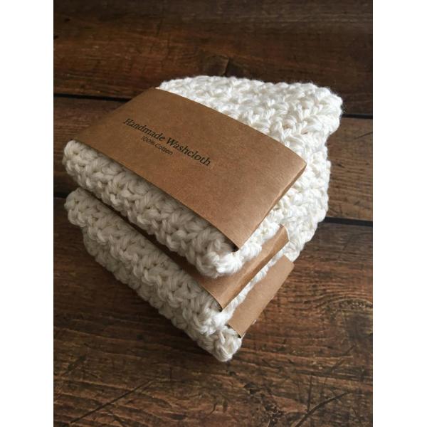 Y-F Grey Cotton Washcloth Crochet Natural Cotton Wash Cloth Face Cloth Dish Cloth Cotton Towel Gift for Mom