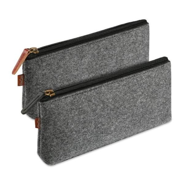 Funky Big Zipper Pencil Bag Case Childrens Premium Cloth Pencil Pouch