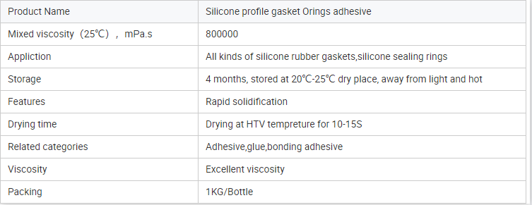 Kanglibang High Temperature Cured Adhesive for Permanent Bonding Silicone Gaskets Strips and Seal 