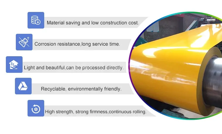 DX51D+Z DX52D+Z PPGL Coil Hot Dipped Prepainted Galvanized Steel Coil