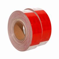 Fabrica resistente al desgaste Acrílico para mascotas personalizado DOT C2 Signos de tráfico rojo y blanco cinta reflectante