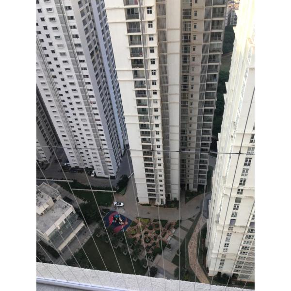 Стильный ClearView Боковая крышка Вертикальная нейлоновая стальная проволока веревка проволоки из нержавеющей стали Окно Невидимая решетка