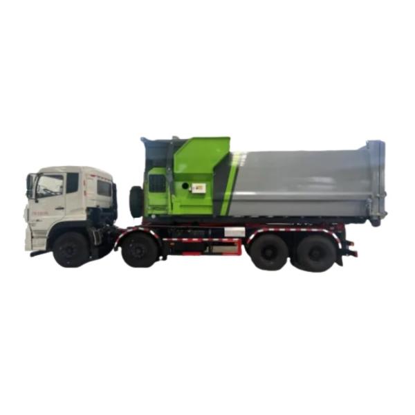 Swing Removable Hook Roll Arm Skip Loader Compactor Garbage Truck with Manual Transmission Type