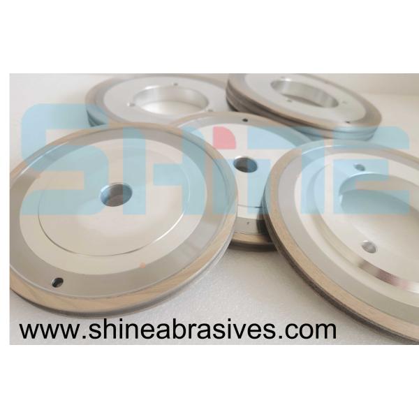 Flat Shaped Glass Metal Bond Grinding Wheels Straight Edge Round Machine