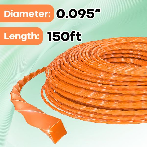 Twist 2.6MM 0.102'' 10M Nylon Trimmer Line Blister Package
