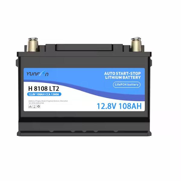 12.8V 108ah Lifepo4 バッテリー 充電可能なリチウム バッテリー 組み込み BMS ディープサイクルのA級 トロール用モーターボート RV