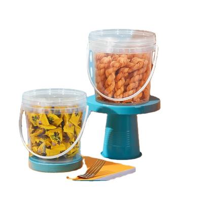 Grade de alimentos doces snack balde claro frasco selado 1L Capacidade ISO9001SGS credenciado