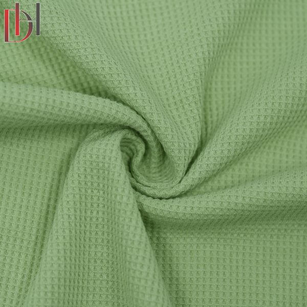 65% Polyester 35% Cotton Poplin Waffle Fabric 250gsm Breathable Wicking Fabric