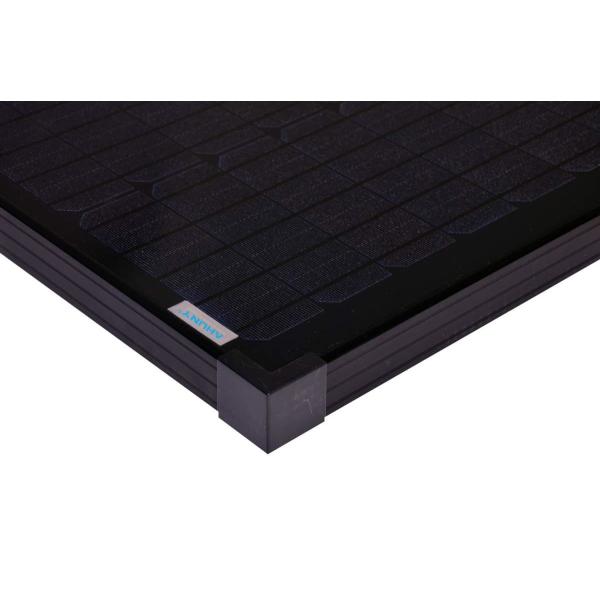 Monocrystalline 100 Watt Solar Panel Complete Black For Camper Boat Rimorchi Camper Marine