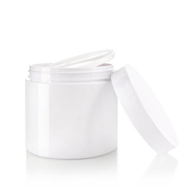 Recycled PET 400ml Custom Design Wide Mouth Plastic Jars for Cosmetics and Skincare Screen Print Method