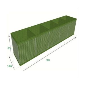 MIL 19 / 2.74m Высокогальванированная оборонная барьерная песчаная бастион взрывостойкая опорная стена для продажи