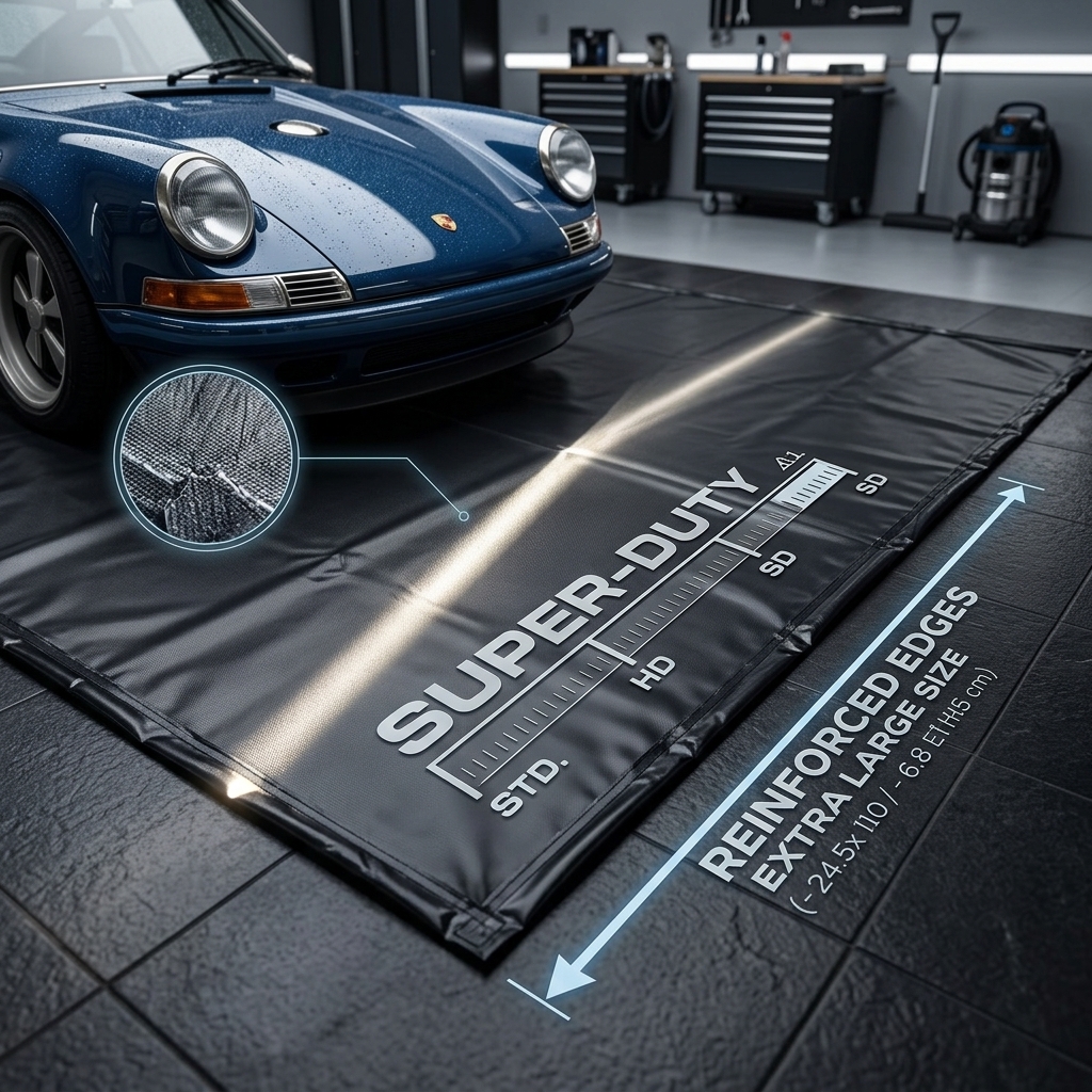 Durable Car Washing Mat Made from Waterproof PVC Material Offers Floor