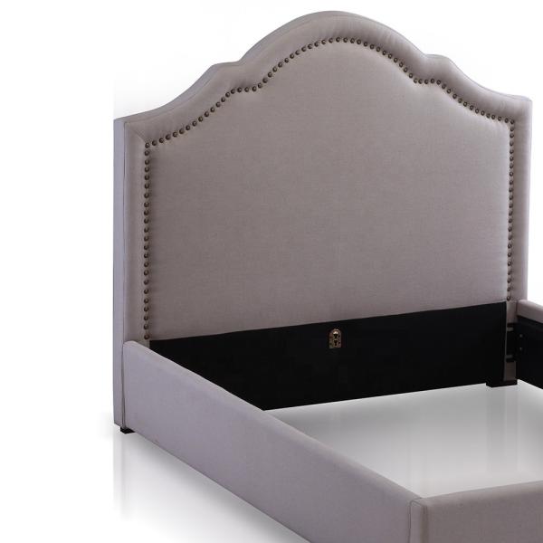Hotel Soft Luxury Double Ottoman Bed Anti Scratch Wear Resistant