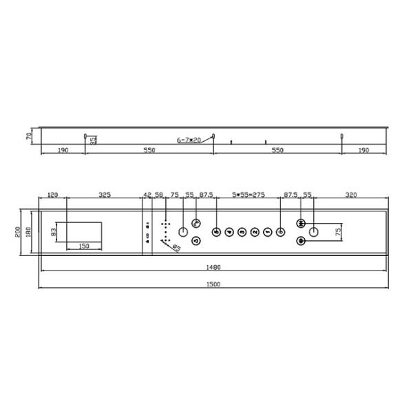 Стеклянный лифт сокращает и ловит ПОЛИСМЕНА подъема панели переключателя кнопки СОКРАЩАЕТ дисплей LCD TFT