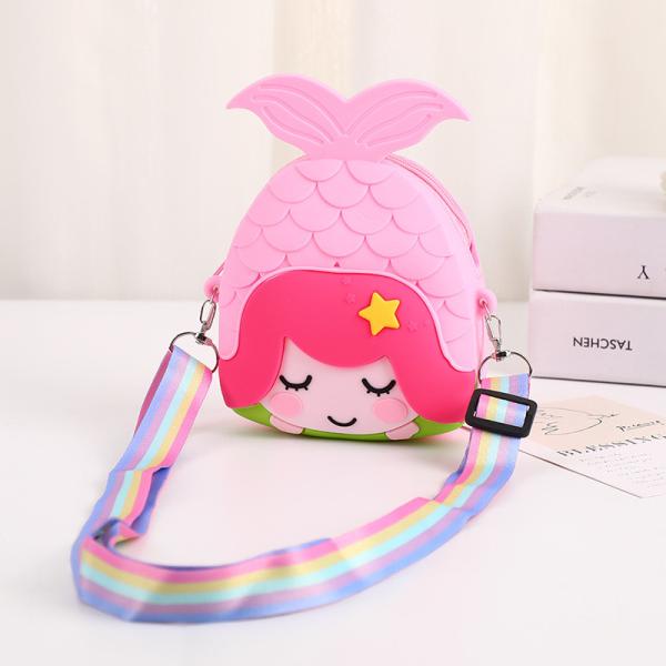 Рыбаки Детская кроссбоди сумка Монетка Сумка Силиконовый плечевая сумка Сумка с широким регулируемым ремнем Макияжная сумка Большая сумка