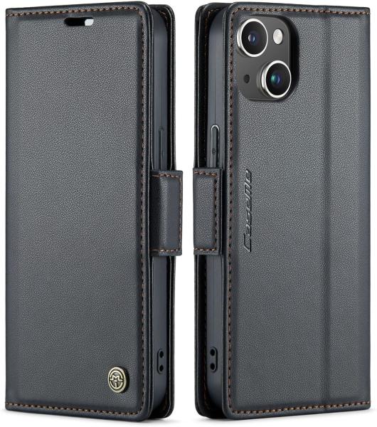 QLTYPRI Wallet Cover for iPhone 13/14, [RFID-blocking] credit card slot holder for shock-proof protection of phone case