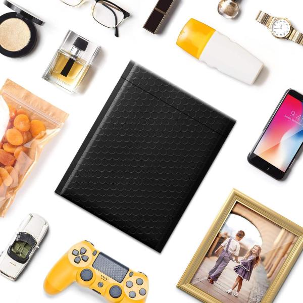 Black Matte Self-Sealing Poly Bubble Transport Mailing Bag For Business Bubble Mail