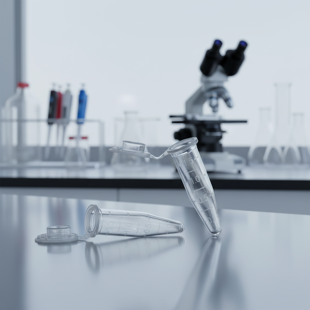 Micro Centrifuge Tube 0.5ml 1.5ml Lab Supplies with Transparent Scale Sterile PP Material for PCR Laboratory Testing Tubes