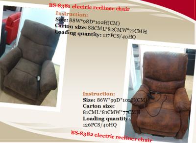 China Lift Recliner Massage Chair with Heating Function and Optional Backup Battery