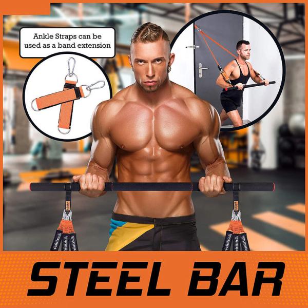 Yoga Pilates Bar Kit Triathlon Race Gear For Whole Body Workout