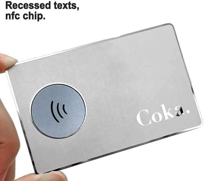 Custom Metal Mirror NFC Business Card Personalized Custom Luxury Stainless Silver Digital Smart Contact OEM Manufacture