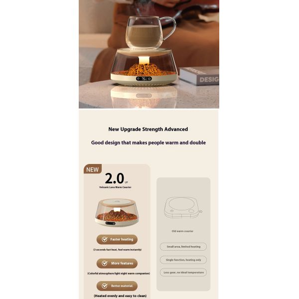 Smart Home Office Coffee Cup Heater Pad USB Charging With Constant Temperature OEM