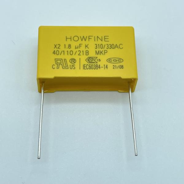 CQC 1.8uF Metalized Polypropylene Film Capacitor , Multipurpose SMD X2 Capacitor