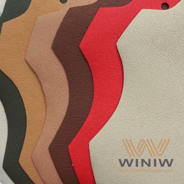 Lightweight And Tender PU Shoe Leather Faux Lining Material  in WINIW'S Factory