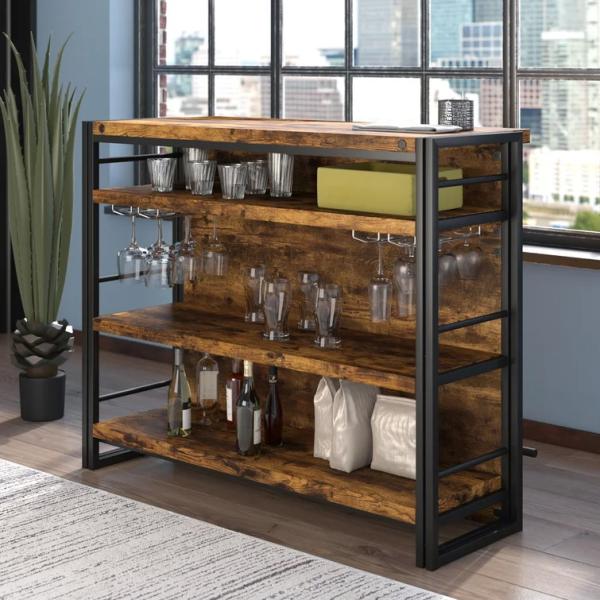 Modern Design Style Cabinet for Wine and Liquor Display in Living Room Organization