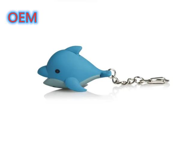 Custom 3D PVC plástico Animal Anime Keychain OEM Design Carinhosos Keychain de plástico