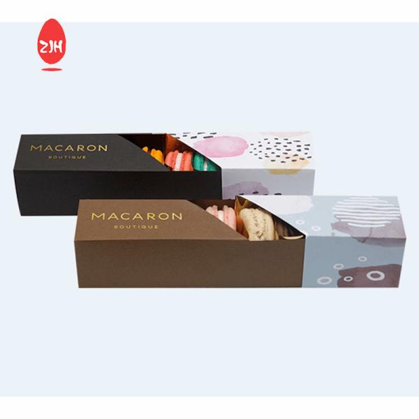 11cm Luxury Disposable Food Packaging Containers Pink Macaron Box Packaging