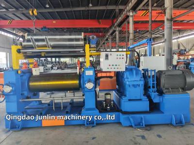 Open Type Two Roll Rubber Mixing Mill For Rubber Crusher Customized Voltage