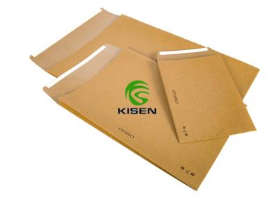 Self Adhesive Kraft Heat Seal Bags , Brown Sealed Paper Bags With Logo
