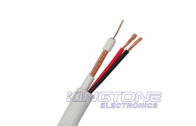 RG59/U CCTV Coaxial Cable with 20 AWG BC Conductor , Solid PE, 95% BC Braid Cable
