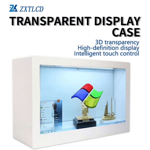 43 inch transparent LCD showcase with transparent lcd screen price