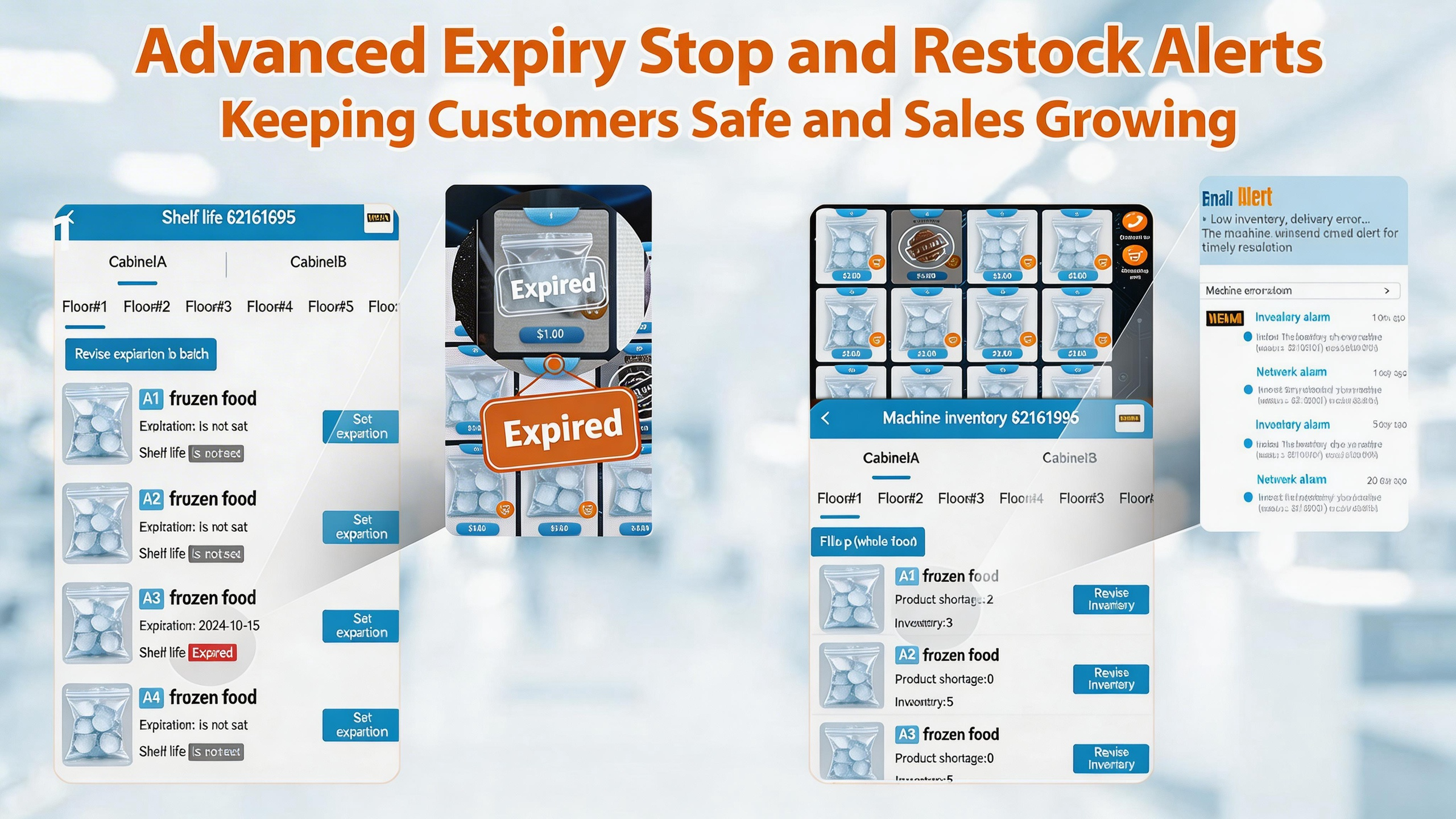 WEIMI Smart Edible Ice Smart Fridge Vending Machine with Freezer & Remote Control for Convenience Stores & Small Retailers