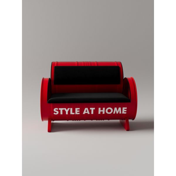 Balcony 2 Seat Sofa Compact Industrial Style Sofa Customized