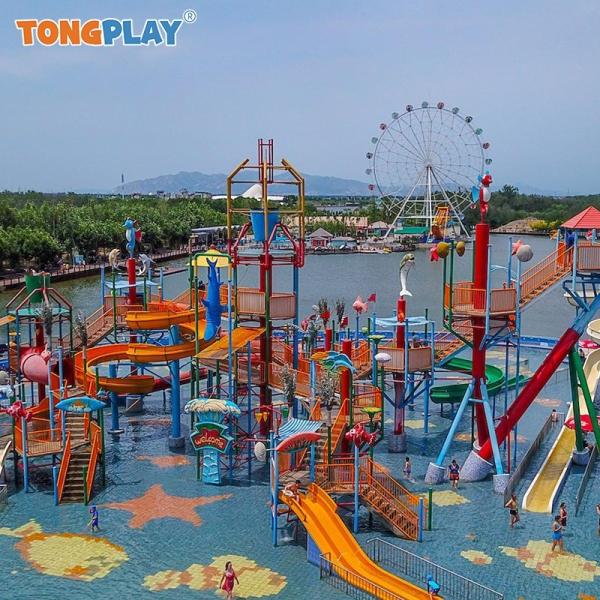 Fiberglass Attraction Fiberglass Pool Slide Amusement Park Playground Equipment