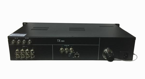 6-ch forward and 2-ch reverse broadcast 3G-SDI Extender over Fiber Optic cable