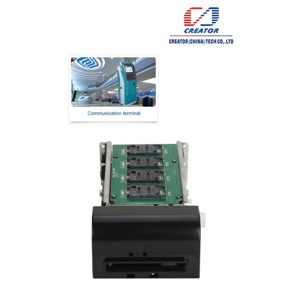 RS232 Motorized Card Reader / IC Card Reader Equipment For Self-Service Device