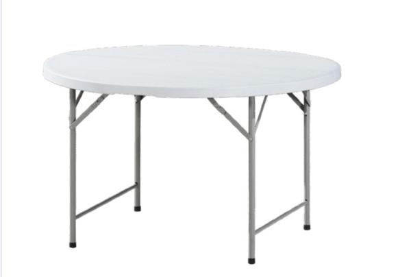 Half Round 10 Seater Folding Plastic Table And Chair For Outdoor