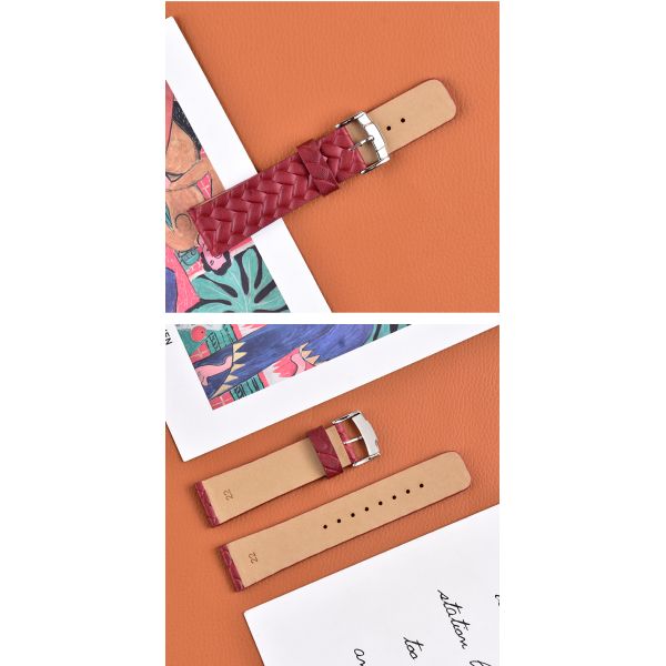 Unique Woven Red Checkered Strap