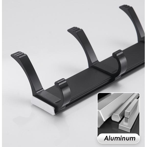 Heavy Duty Stainless Steel Robe Hooks Black Matte Color For Hanging Coat