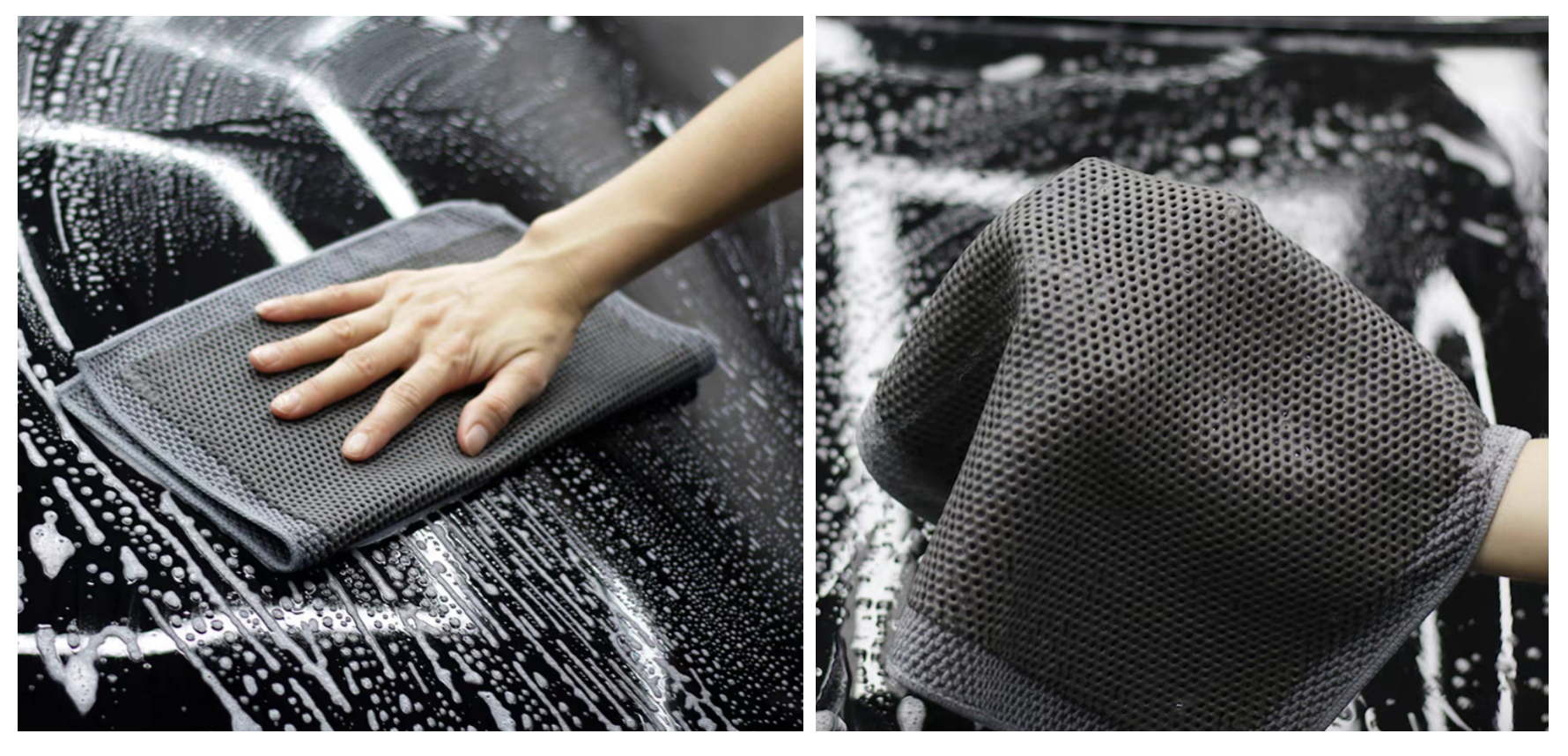Auto Care Detailing Car Clay Cloth Grey Fine Grade Clay Bar Microfiber Towel