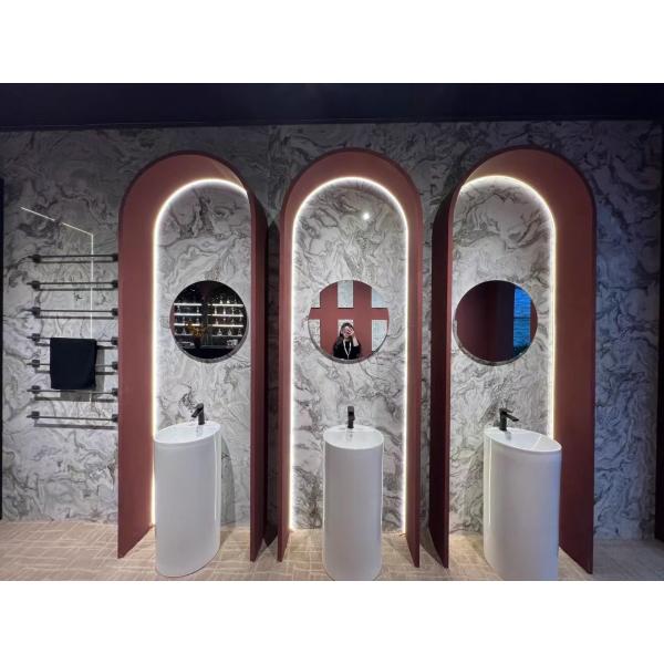 Brazilian Square Marble Slab Durable Natural Stone Indoor For Premium Feature Walls