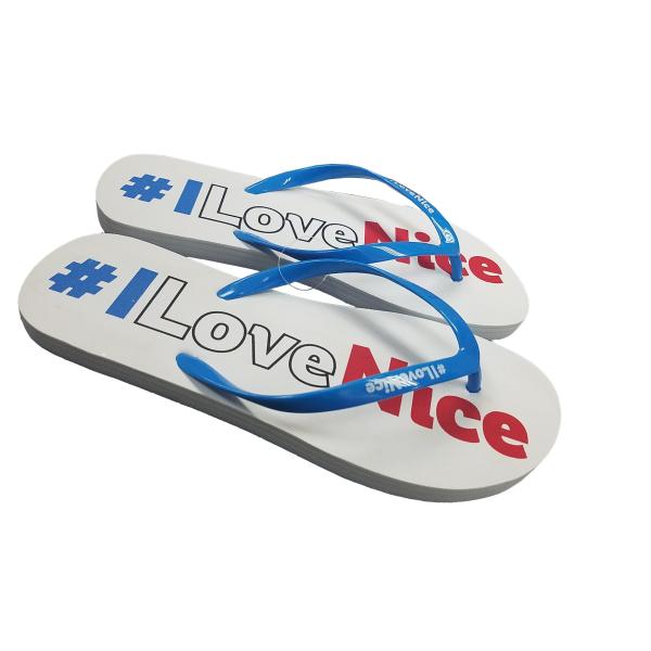 V strap full color printed Women Flip flops thongs slipers manufacturers