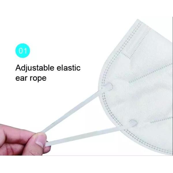KN95 White 4 Layers Protection Disposable Earloop Face Mask Civilian Grade