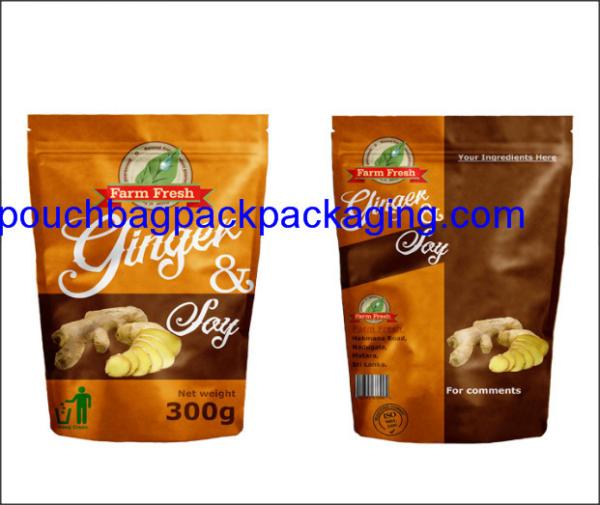 Stand up pouch, zip lock, zipper doypack, sand up bag for coffee 200g 100g